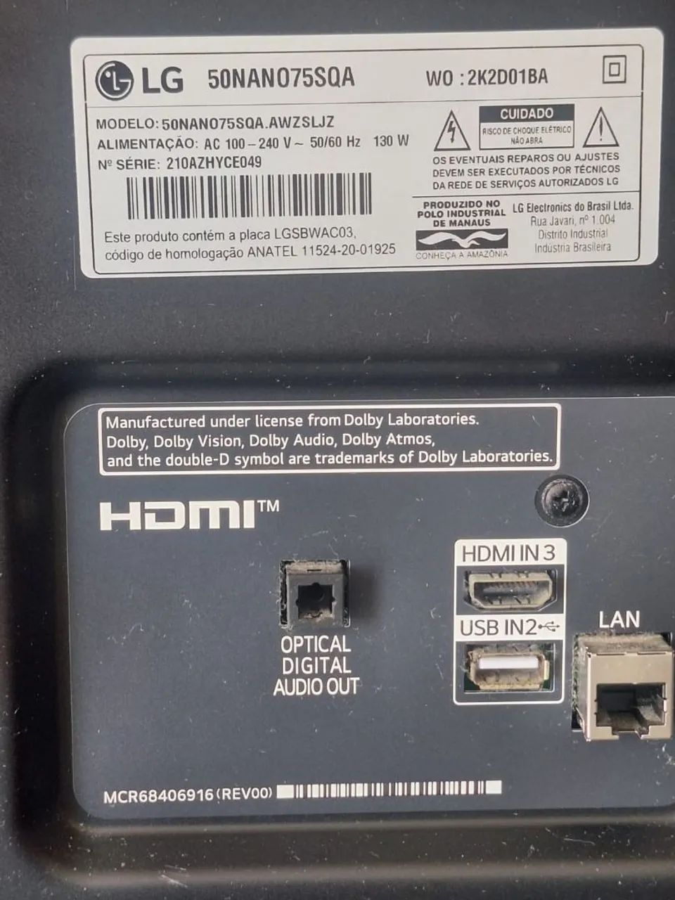Tv LG 50 polegadas (com problema na Tela"painel") - Foto 4