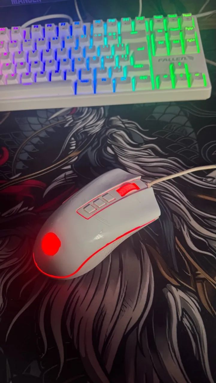 Mouse gamer redragon cobra branco - Foto 3