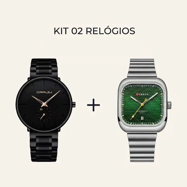 Kit 2 relógios