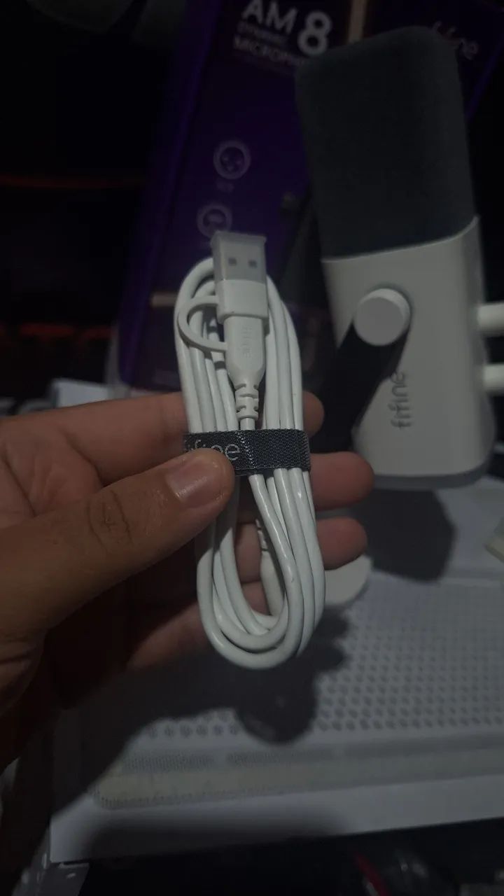 Microfone - Fifine AM8 Branco - Foto 3