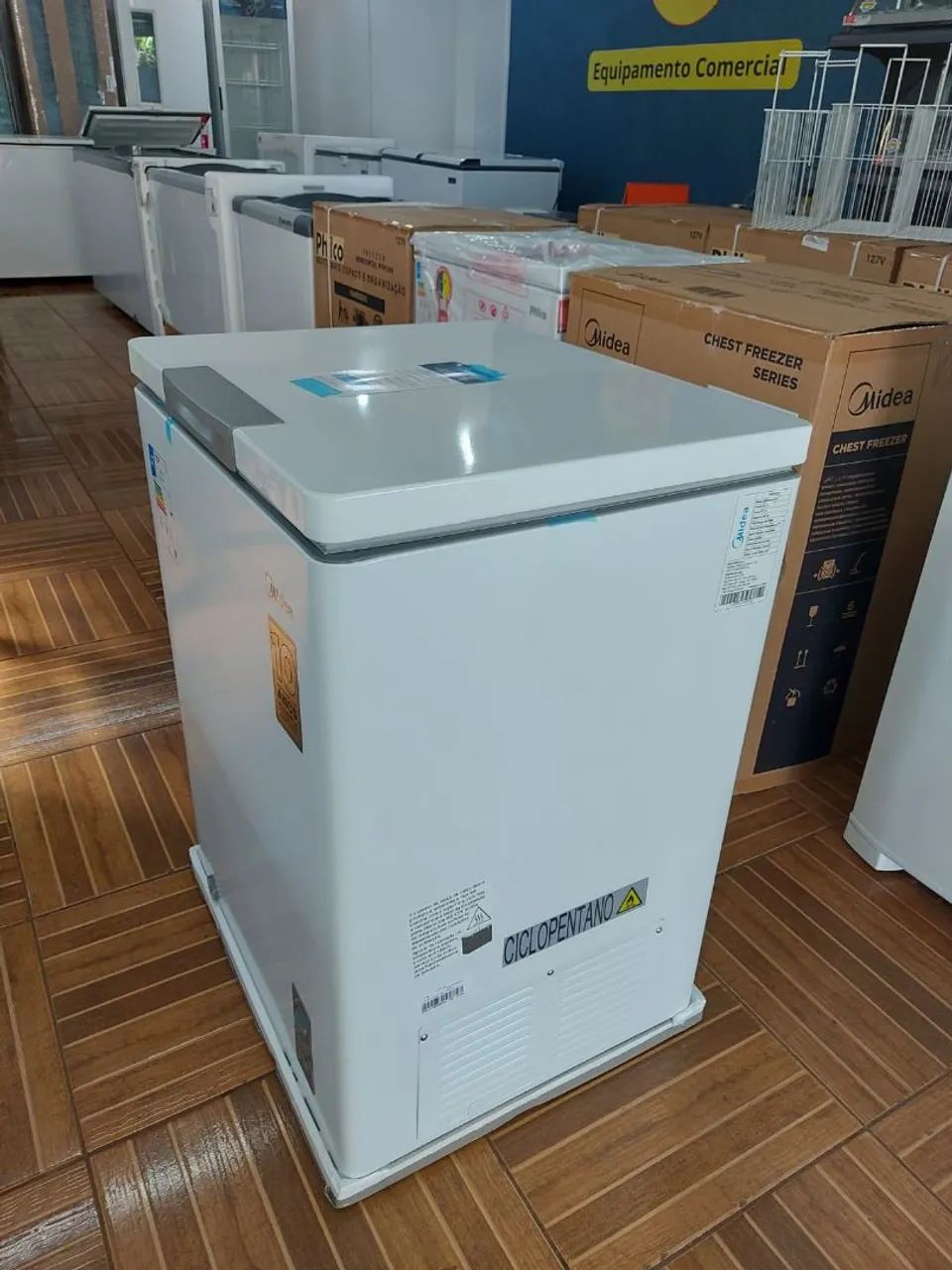 Freezer Midea Novo na caixa  - Foto 4