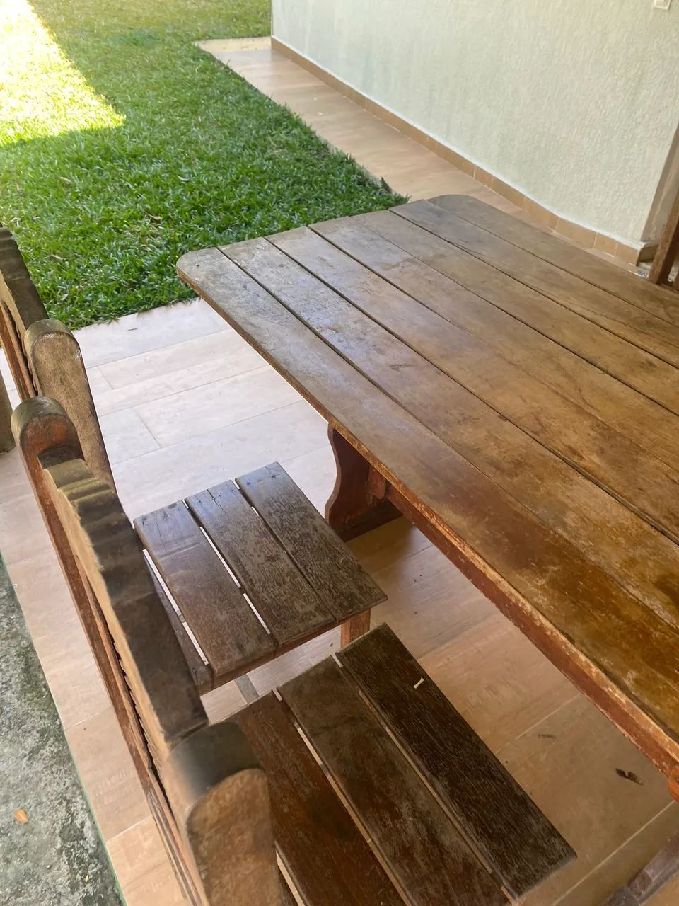 Mesa madeira maciça com 4 cadeiras - Foto 5