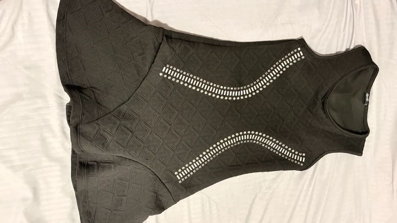 Vestido juvenil preto 