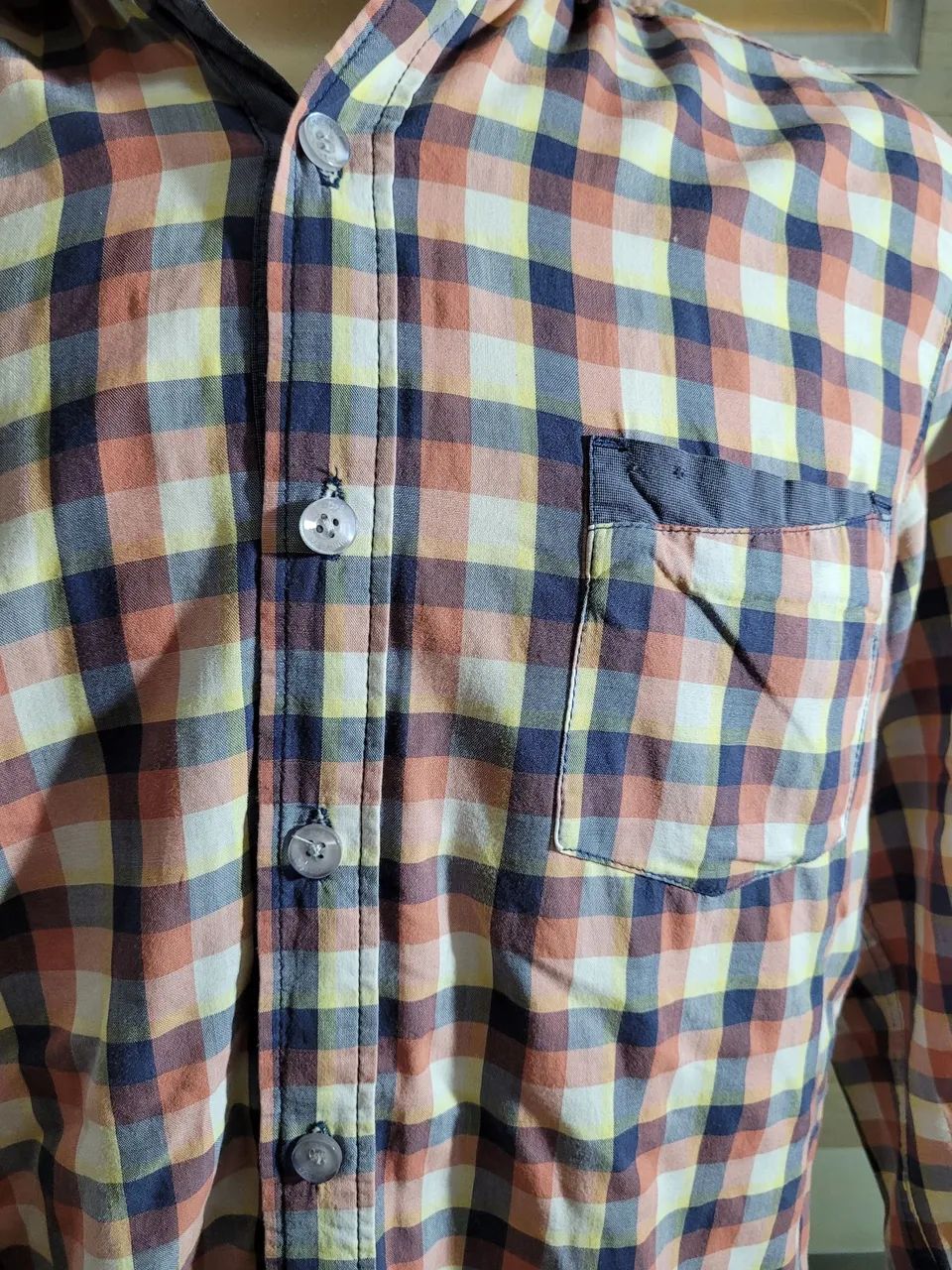 Camisa masculina xadrez marca DJ - Foto 4