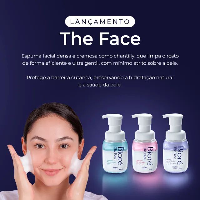 Espuma de Limpeza Facial Bioré 200ml - Foto 4
