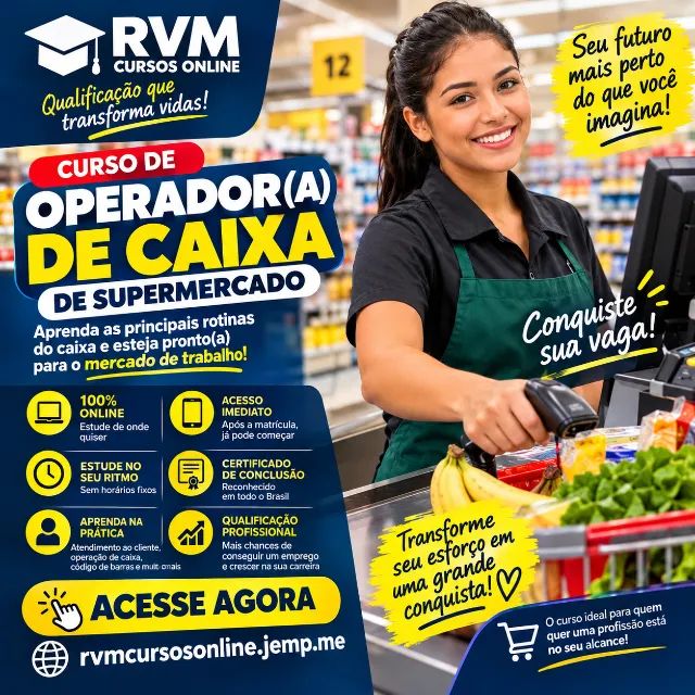 Curso de Operador de Caixa de Supermercado Online