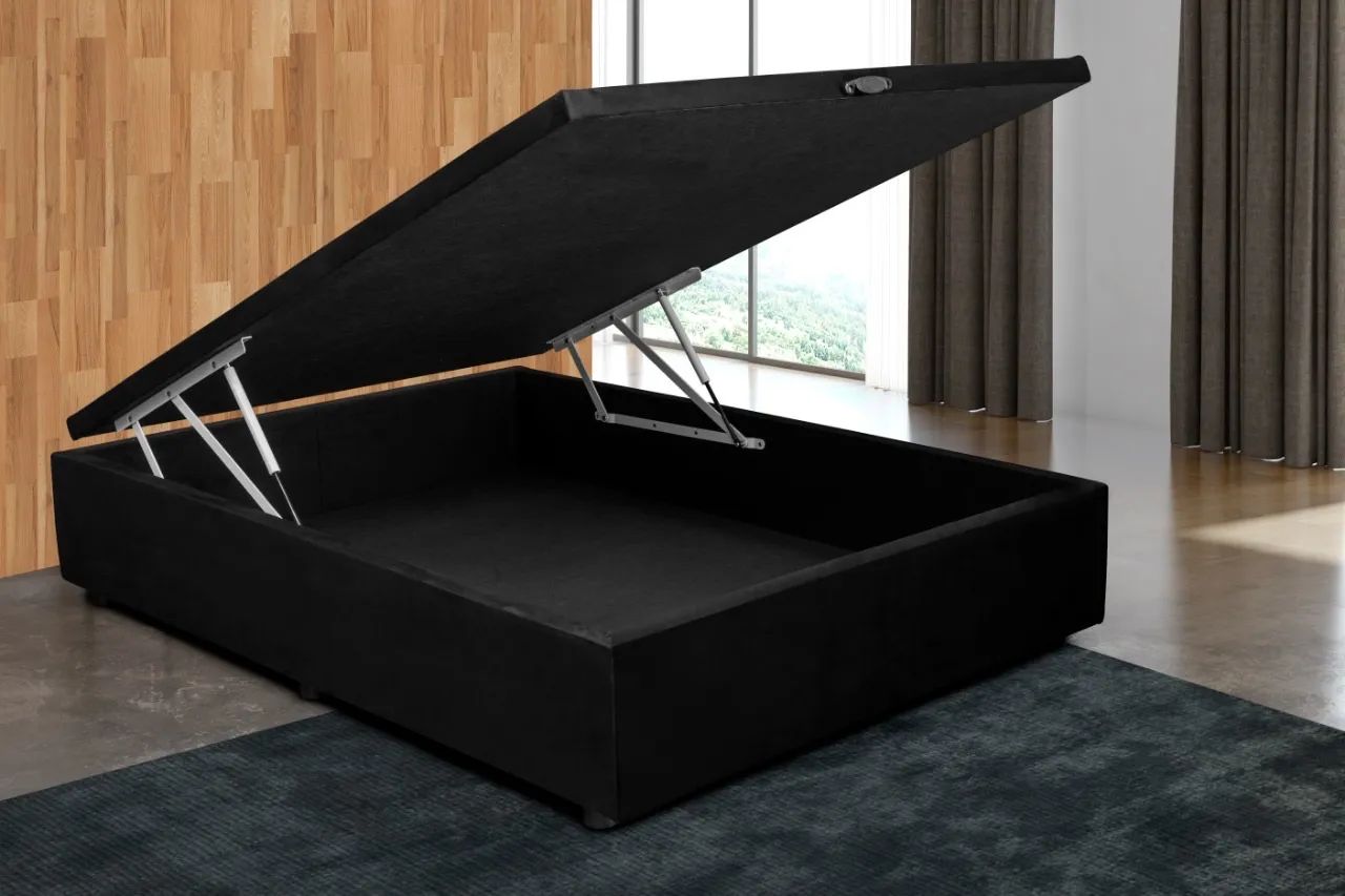 Cama Base Box Baú - Casal Viúvo 