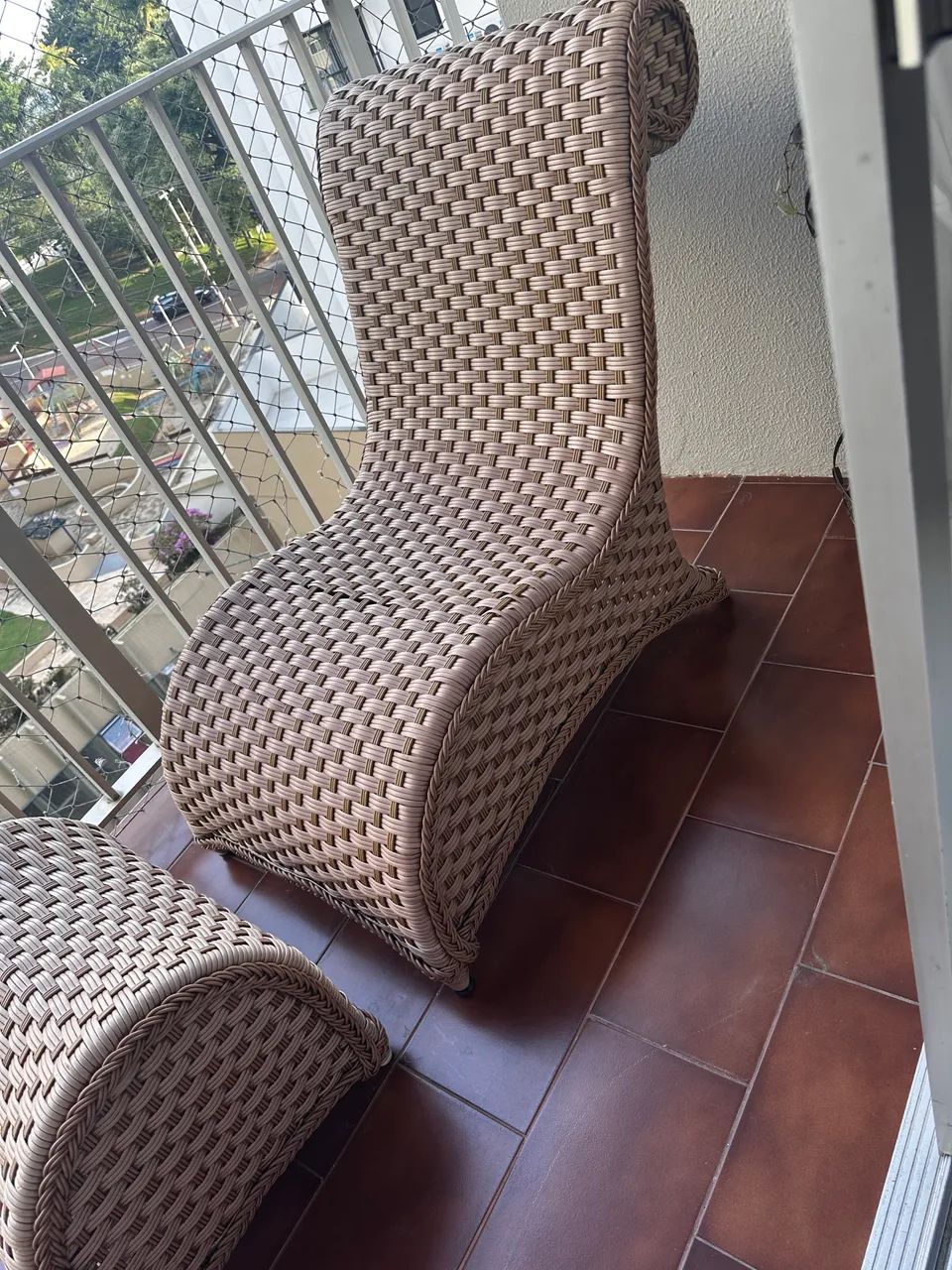 Espreguiçadeira com Puff