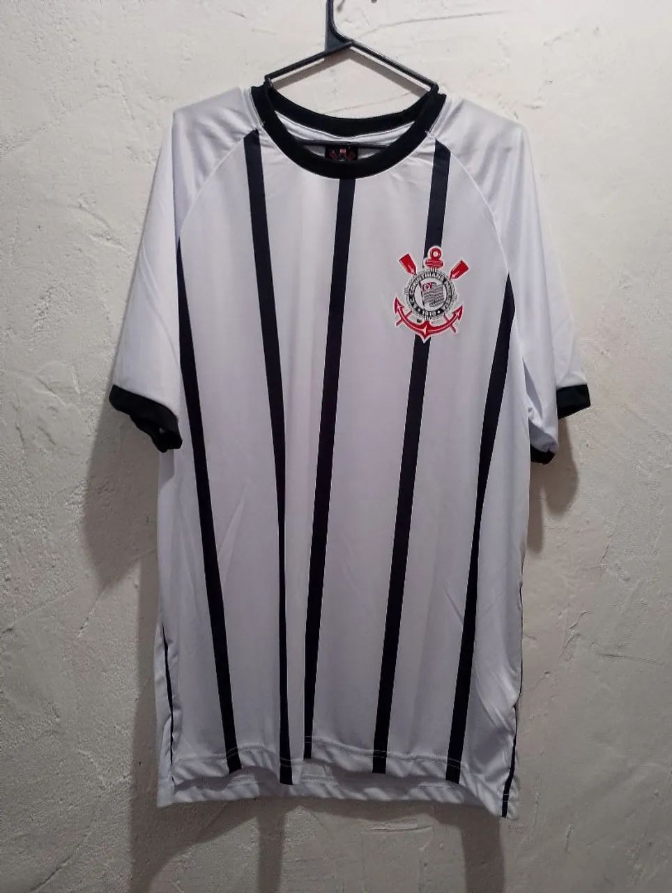 Camiseta G Corinthians Torcedor Licenciada Winner SCCP - Branca e Preta