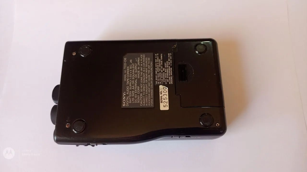 Sony TCD-D8 DAT Walkman Digital Portátil - Raridade - Microfones e