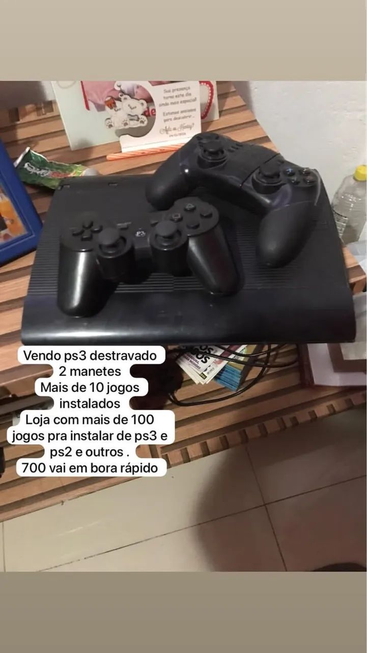 Vendo ps3 destravado 