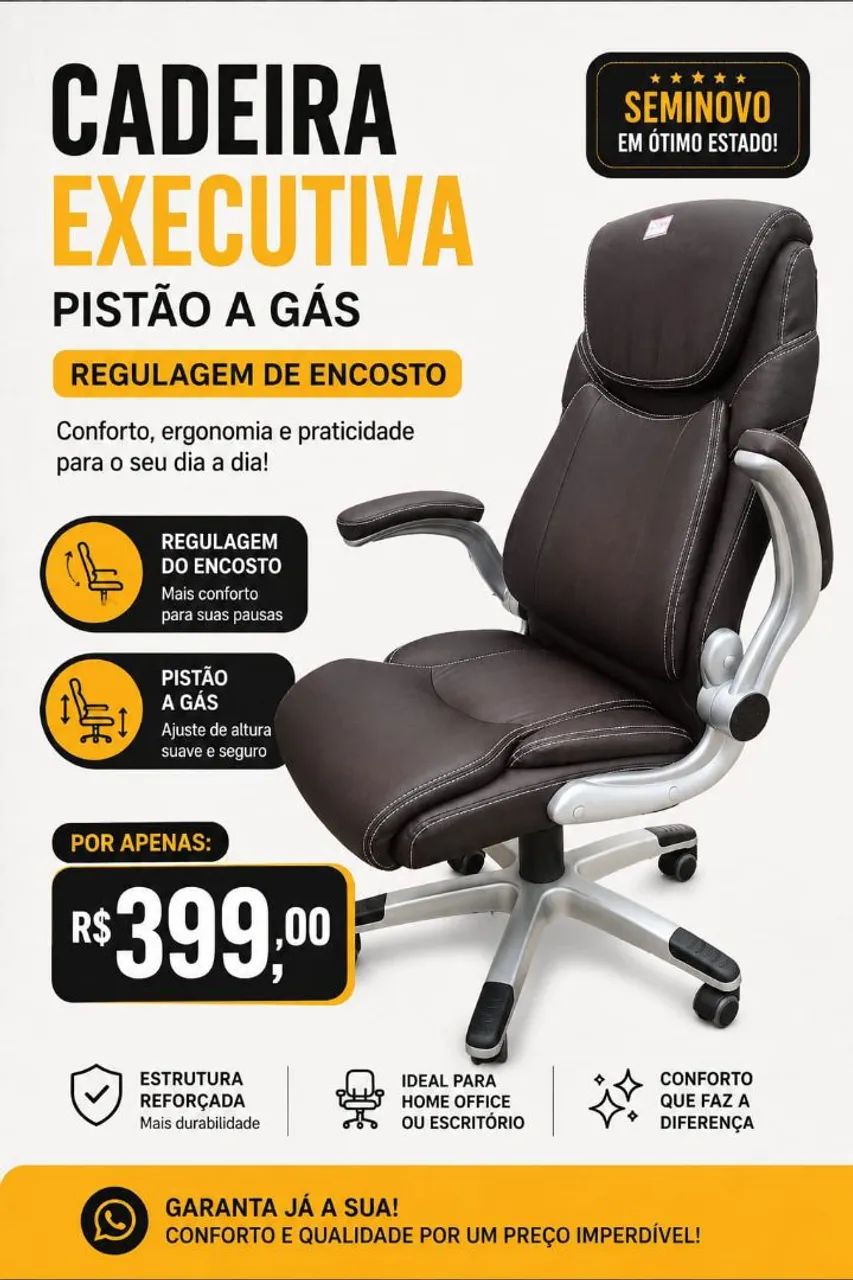 Cadeiras de escritório  - Foto 5