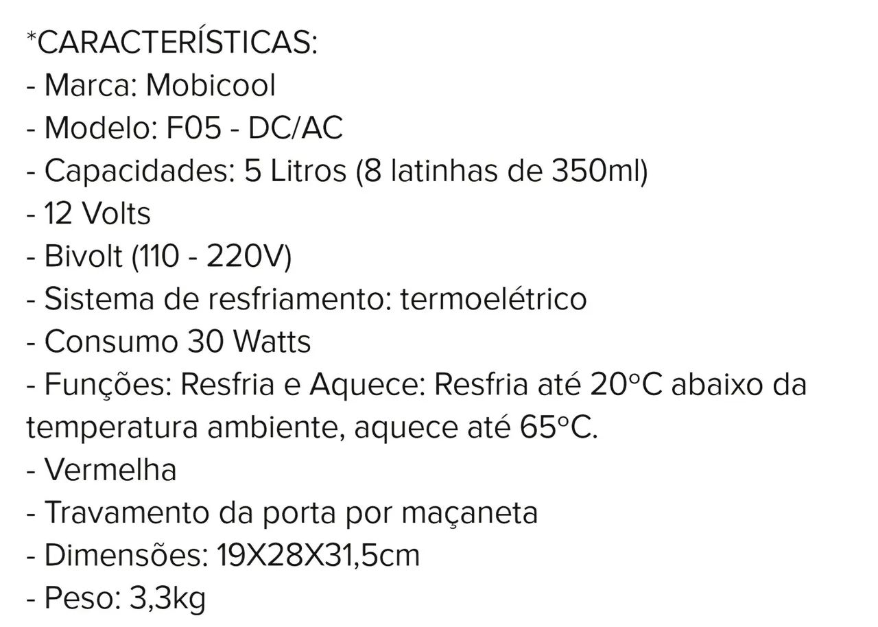 Mini geladeira Mobicool F05 - Foto 5
