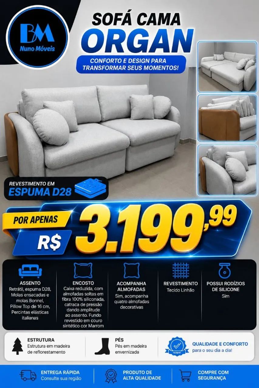 Sofá cama Organ