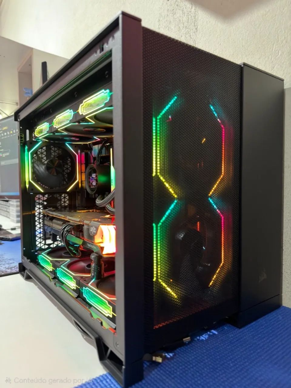 Pc Gamer Core i5-14600KF, 32GB DDR5 XPG, Fonte 1000w, RX 6700XT 12GB, NVME 1TB, NZXT LCD  - Foto 3