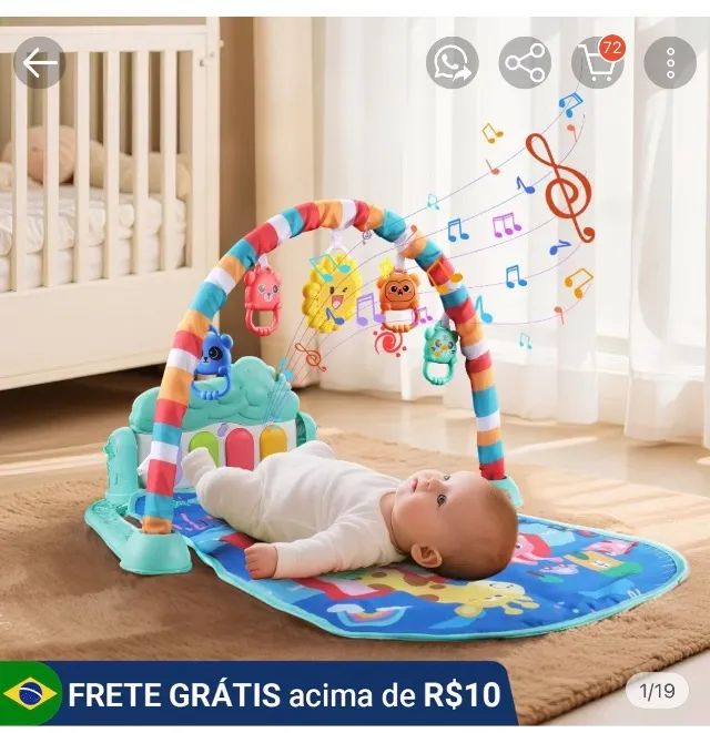 Tapete para Tummy Time infantil 