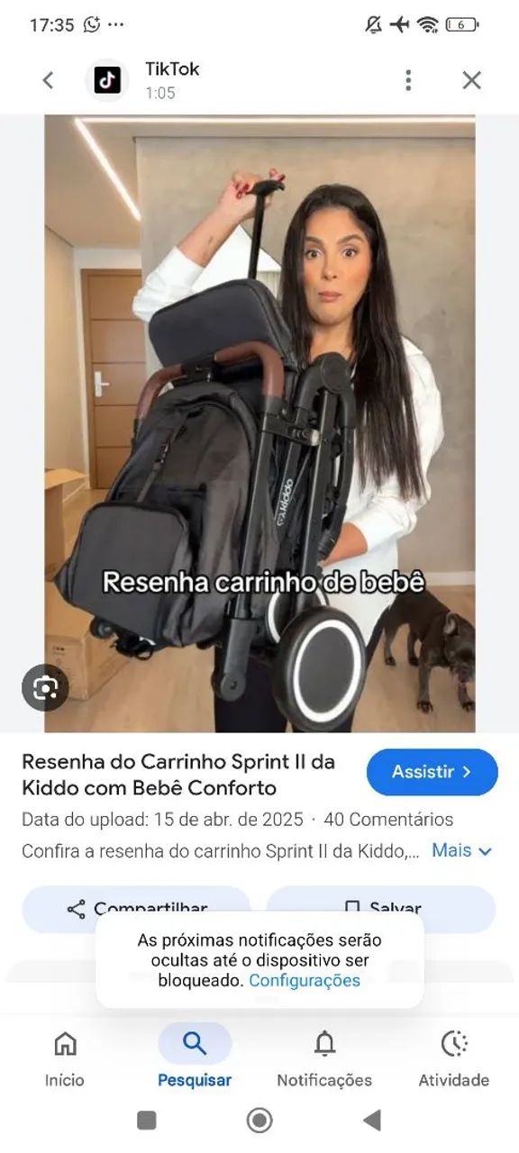 Carrinho vira mala com bolsa - Foto 4