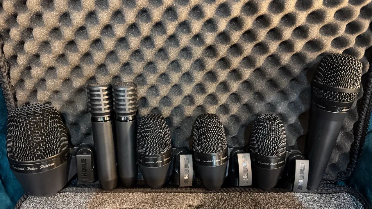 Kit De Microfones Shure Pga Drum Kit 7 Para Bateria - Foto 4
