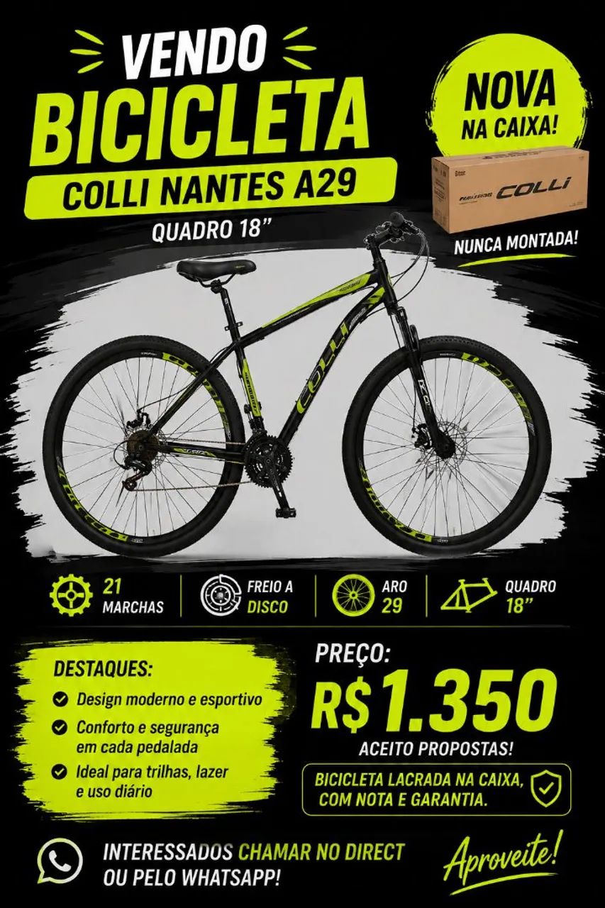 Bicicleta aro 29 na caixa - Foto 5