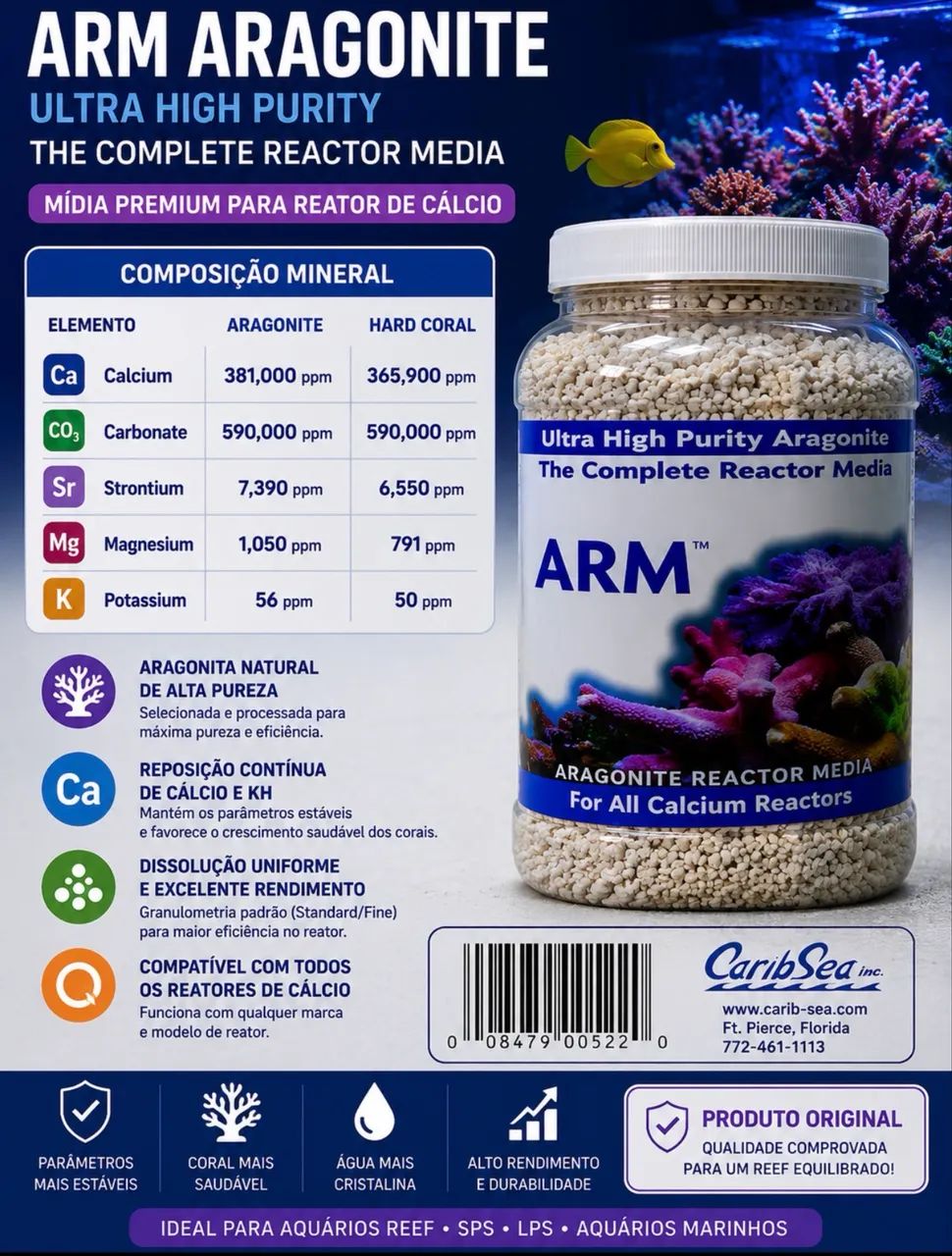 ARM Aragonite Reactor Media Original | Mídia Premium para Reator de Cálcio - Foto 2