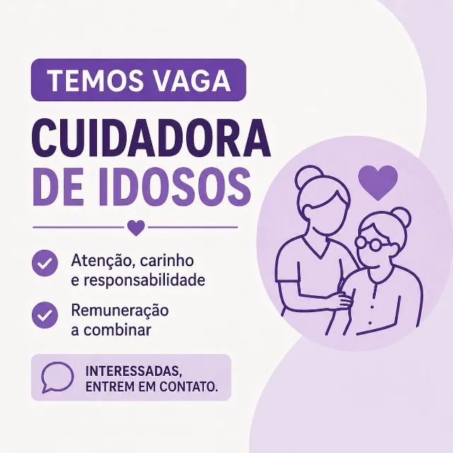 Vaga para Cuidadora de Idosos em Campinas