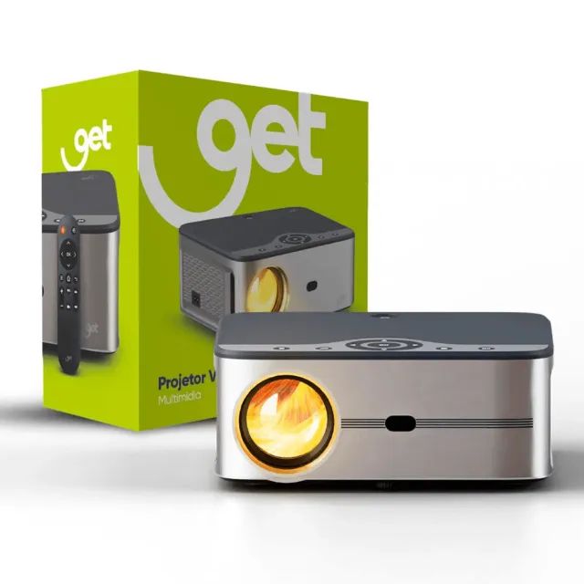 Projetor Multimídia 7000 Lúmens Get Vision Full HD com HDMI, USB e AV