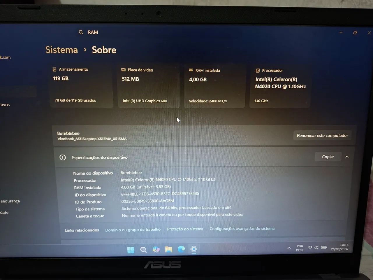 Vendo notebook ASUS  - Foto 4