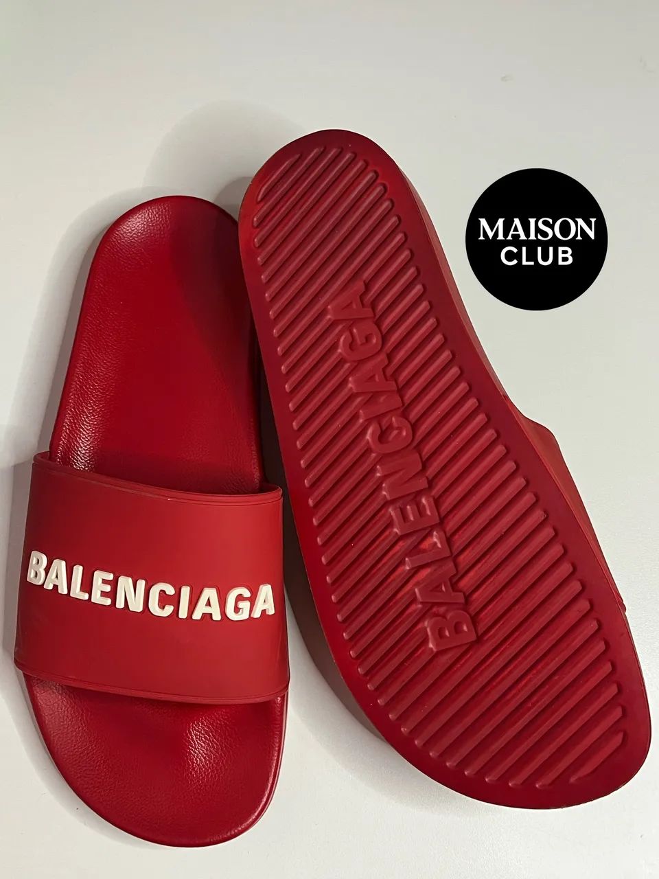 Slide Balenciaga Vermelho Original - Foto 2