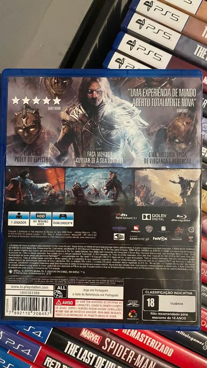 SOMBRAS DE MORDOR - JOGO PS4 - Foto 2