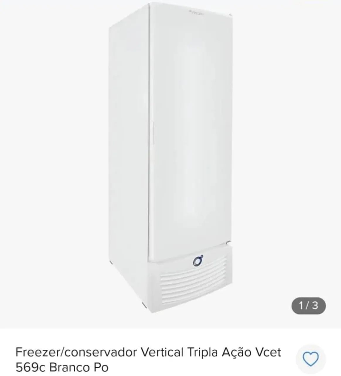Freezer conservador vertical tripla ação 