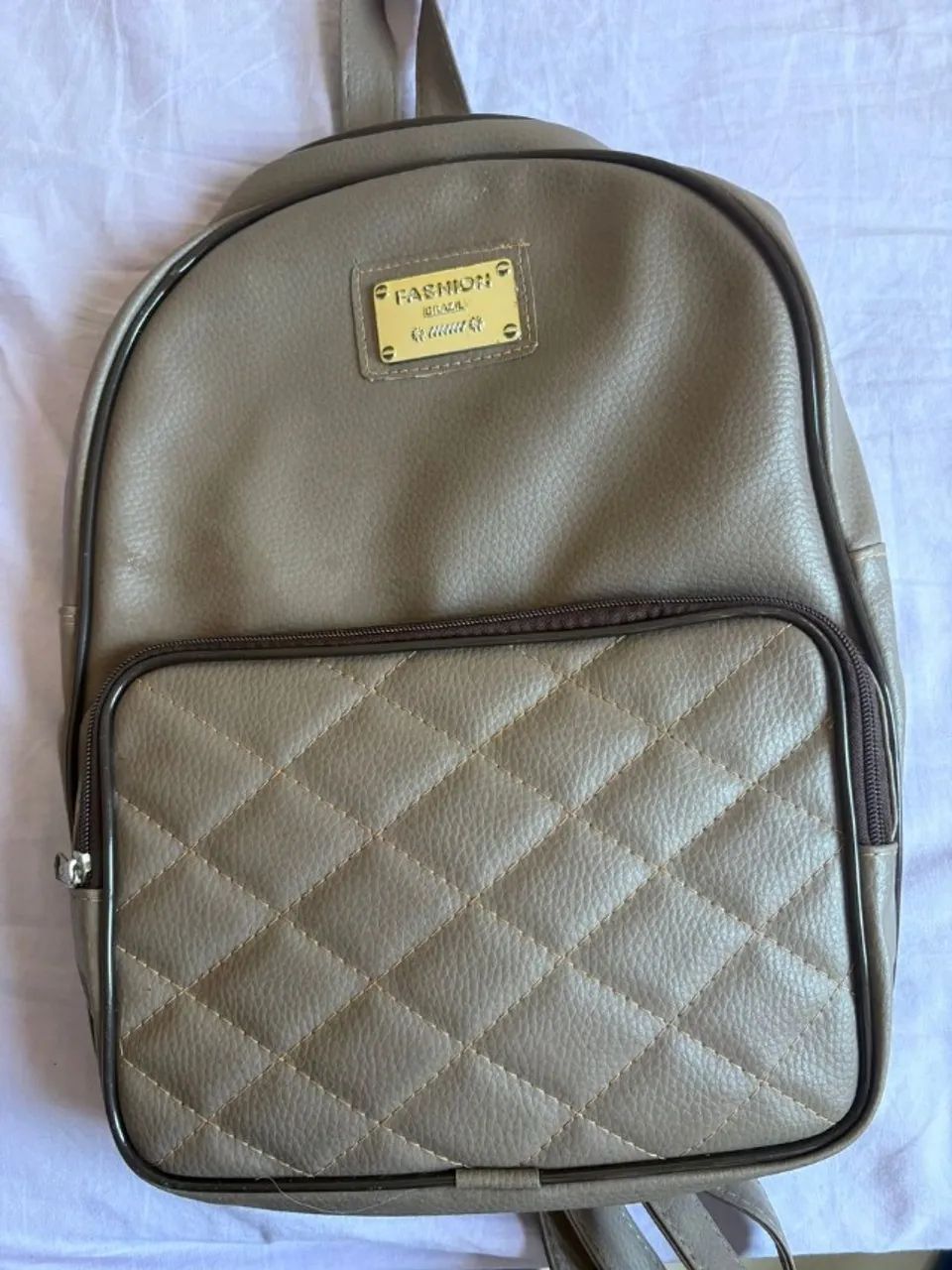 mochila bolsa costas feminina caramelo marrom 