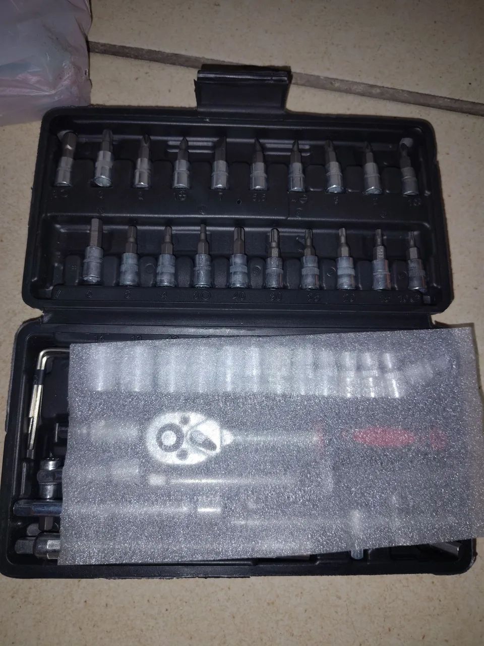 Kit completo 46 peças chave catraca - Foto 2