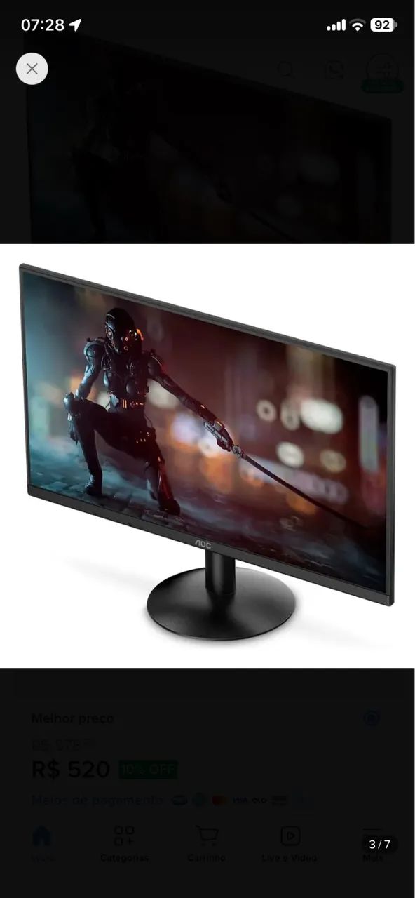 Monitor AOC 21? novo  - Foto 3