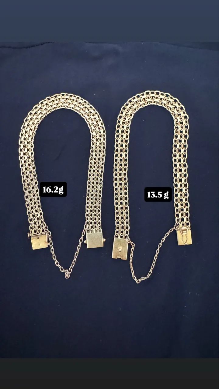 Pulseiras de ouro em 18k