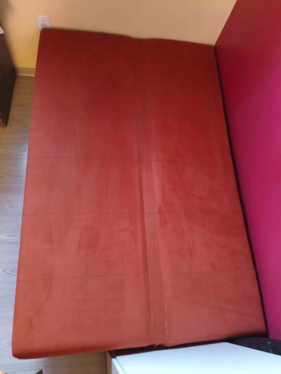 Sofá cama terracota em ótimo estado - Foto 2