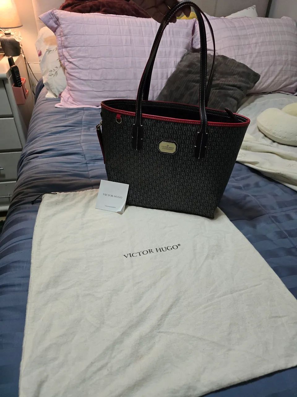 Bolsa Victor Hugo original de couro - Foto 2