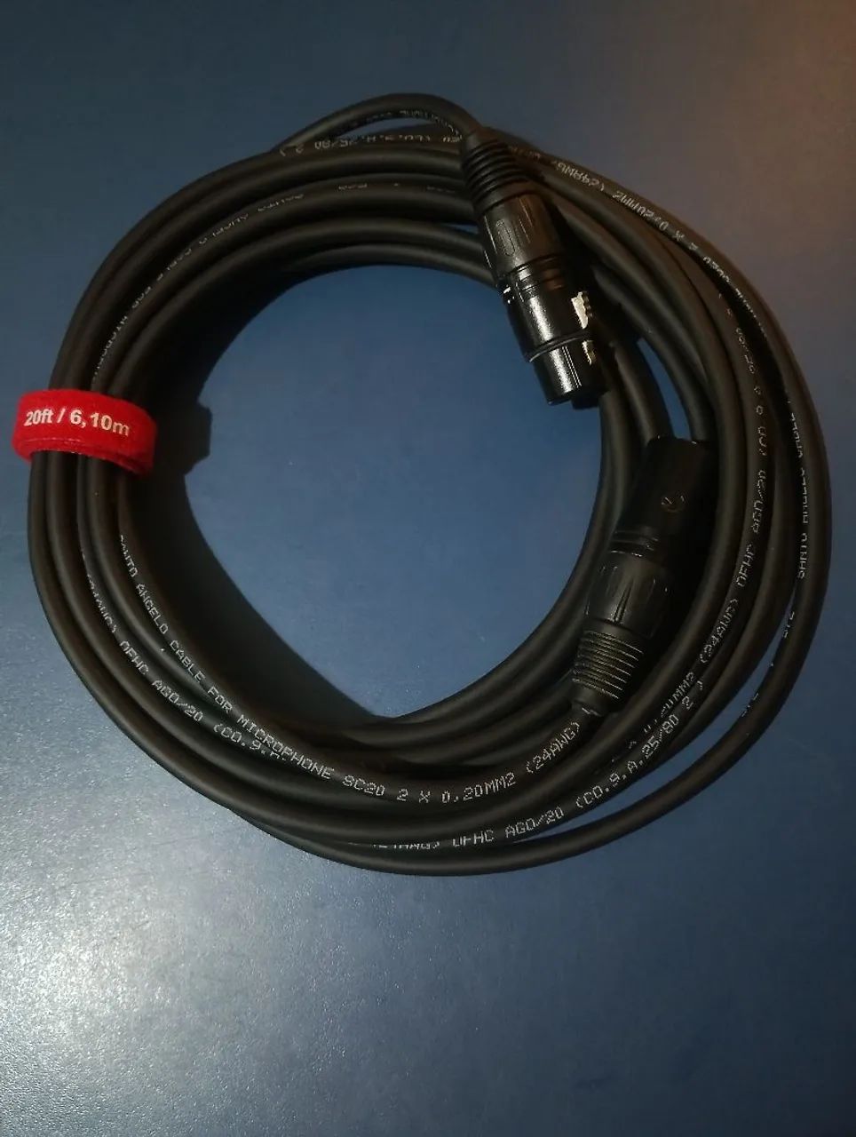 Cabo para microfone 6,10m (20ft)- Santo Angelo XLR-XLR SC20  - Foto 2