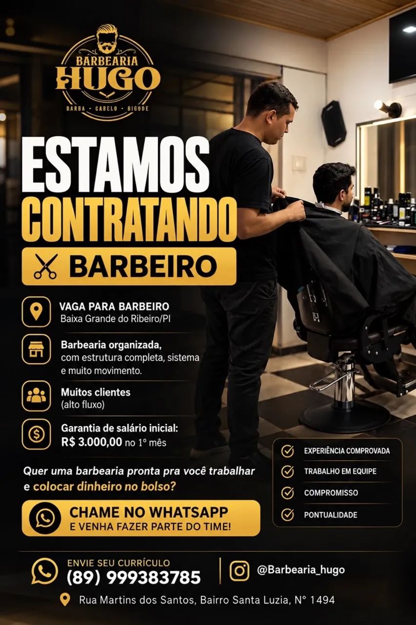 Vaga para barbeiro !