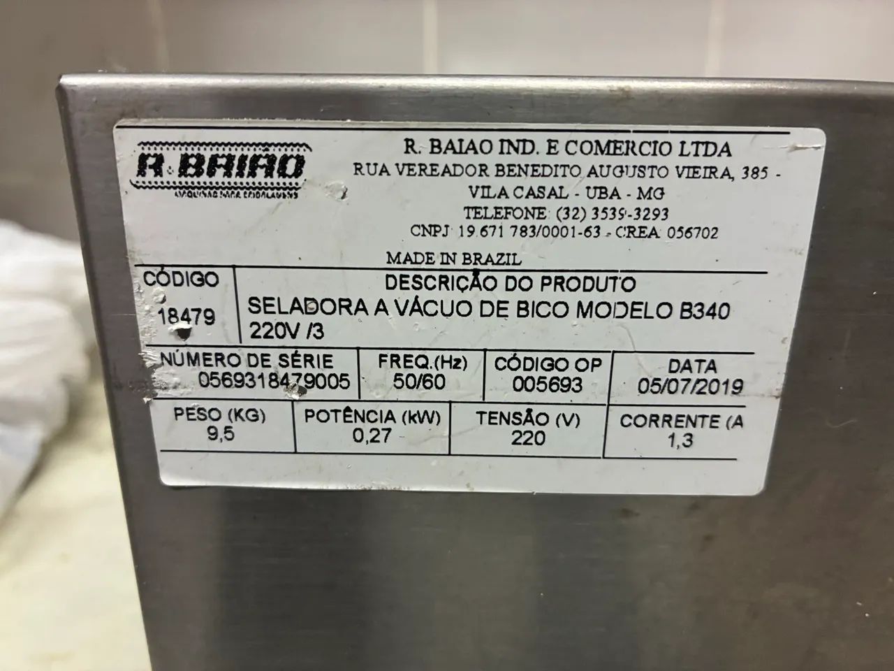 Seladora a vácuo R Baião B340 - Foto 3