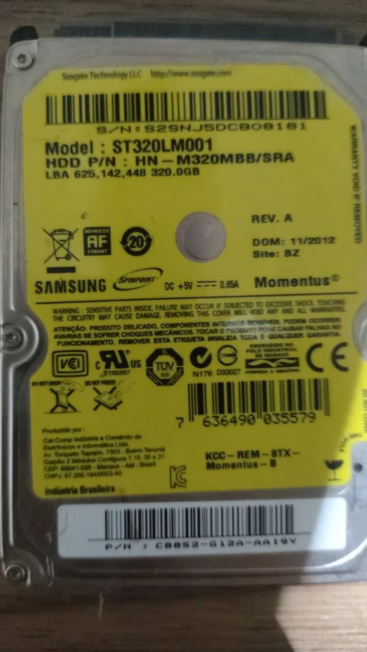 Hd 320Gb Samsung ST320LM001 - Foto 3