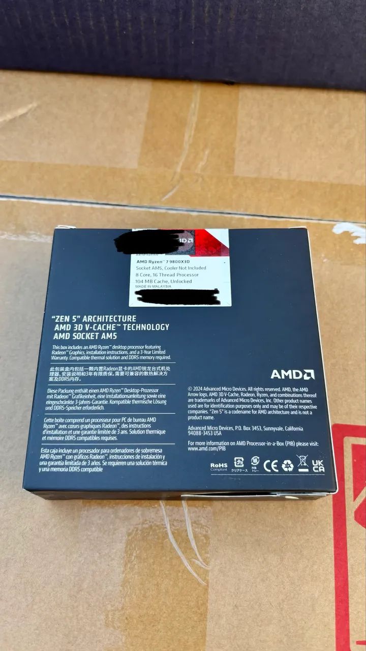 processador AMD Ryzen 7 9800X3D - Foto 2