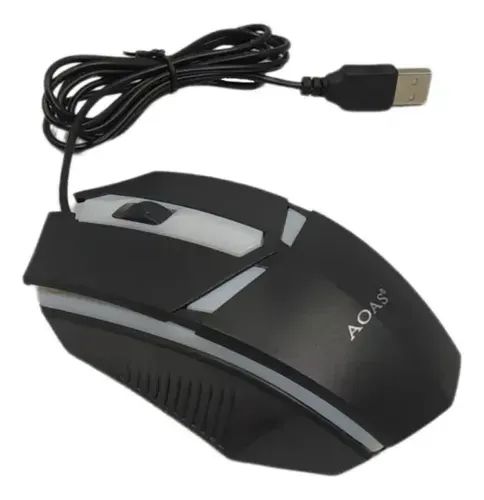 Mouse Gamer RGB com fio USB  - Foto 4