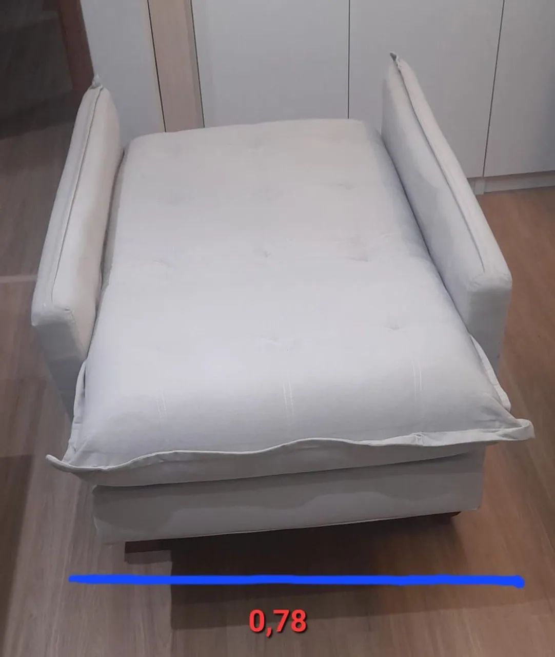 Poltrona Rubi Retrátil Bege - Foto 4