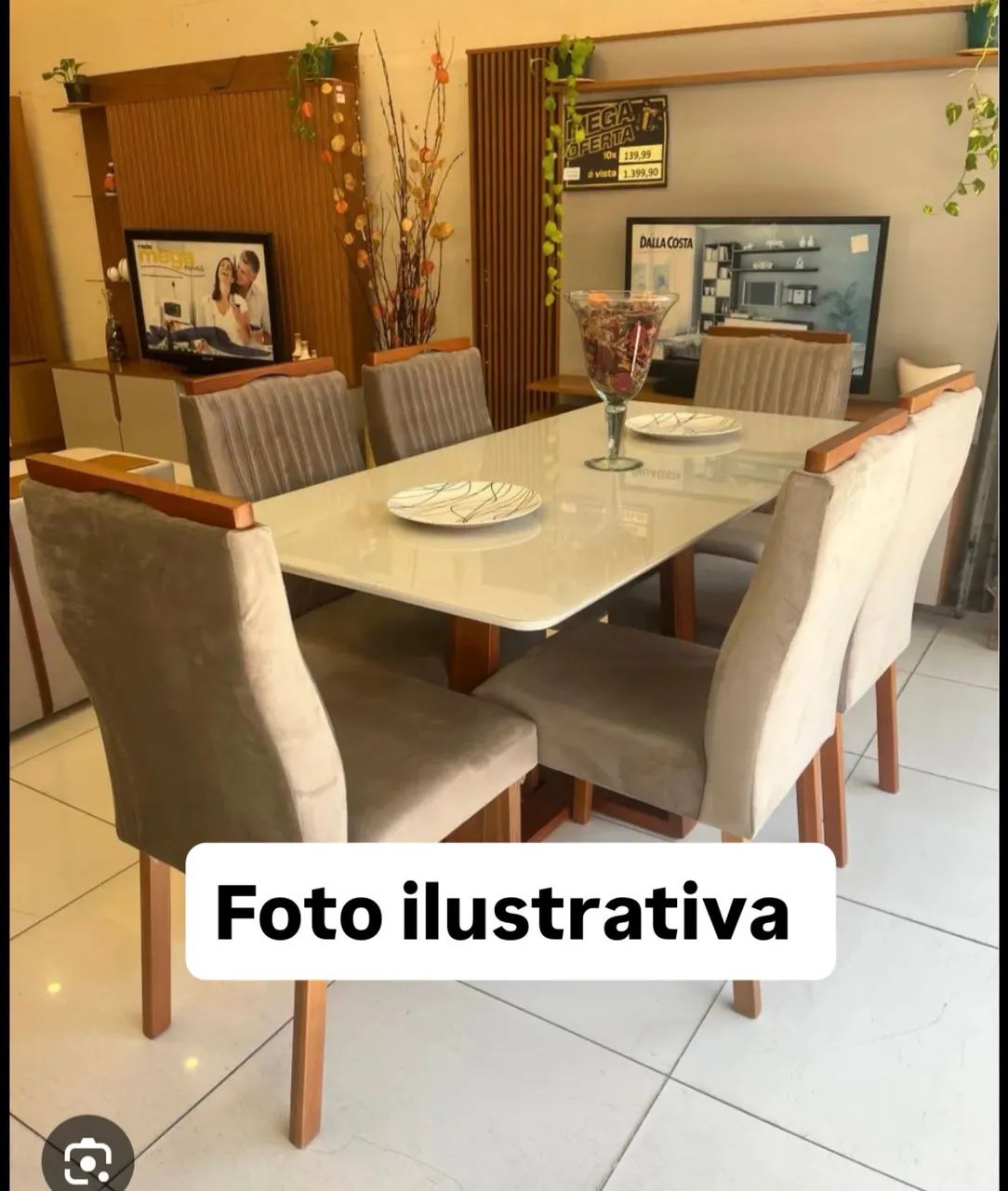 Mesa 6 lugares, somente o tampo