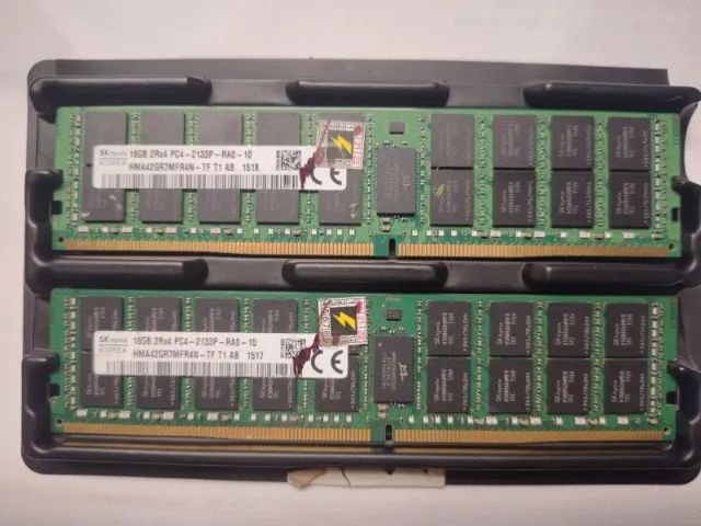 Par de Memorias para Servidor 16gb 2rx4 Pc4 DDR4 2133p - Sk Hynix
