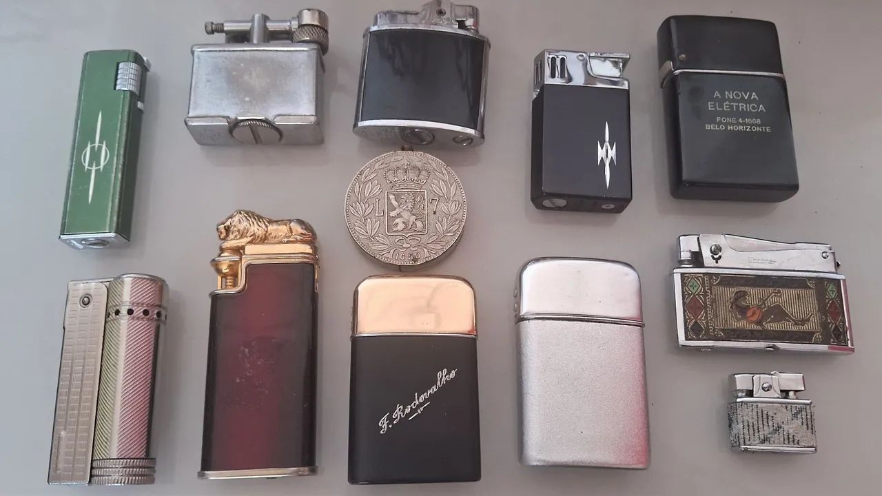 Coleção de Isqueiros marcas e modelos Histórias 