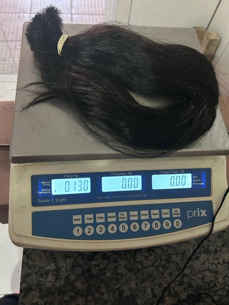 Cabelo humano liso Natural