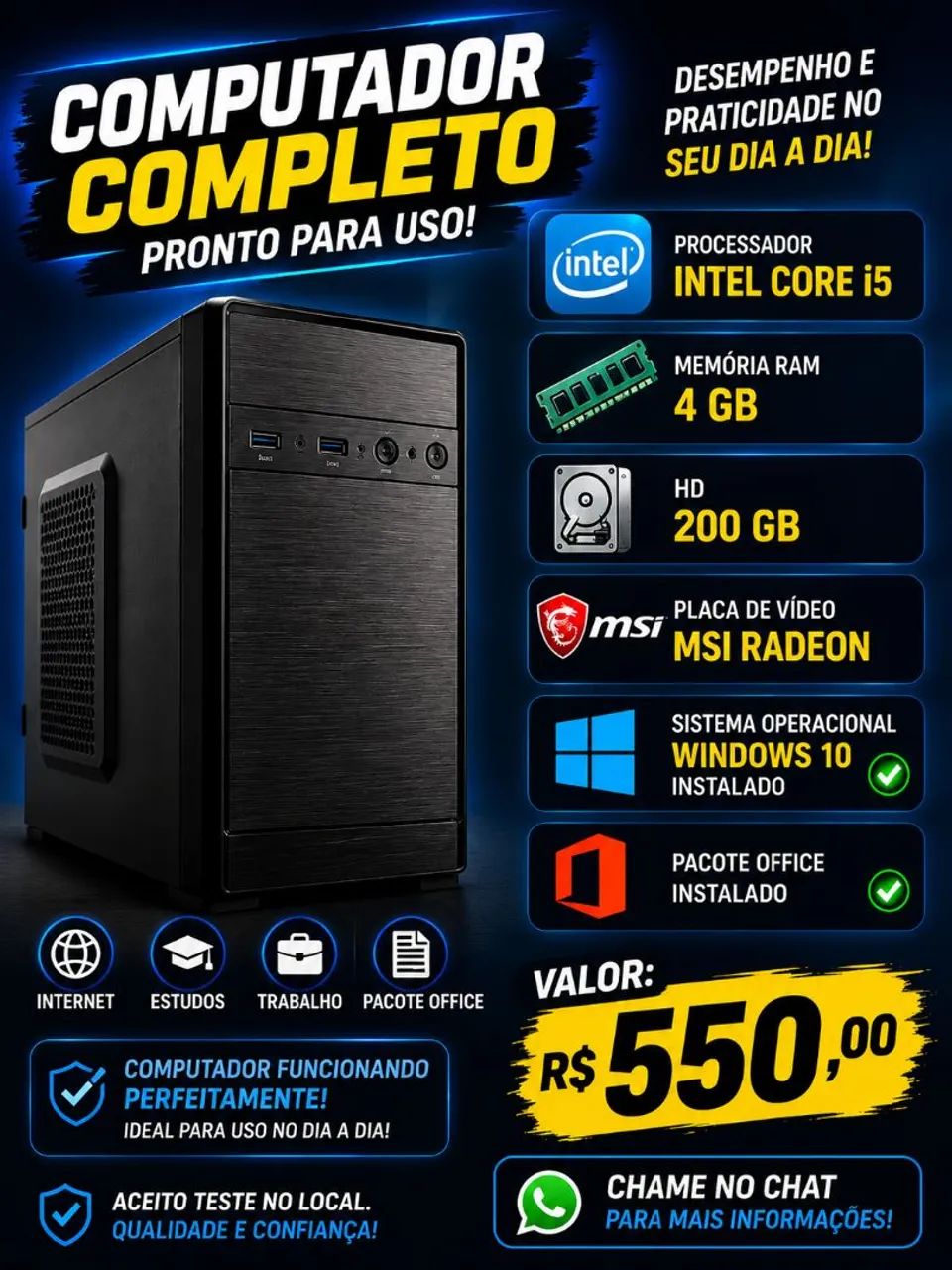 Computador CPU Pra Vender Logo