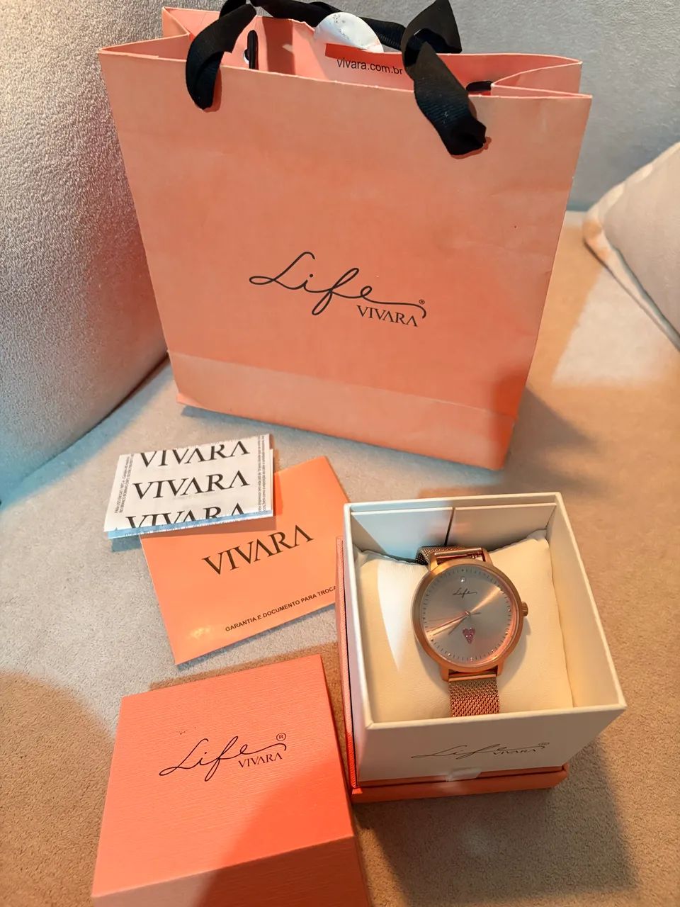 Relógio vivara rose gold - Foto 2