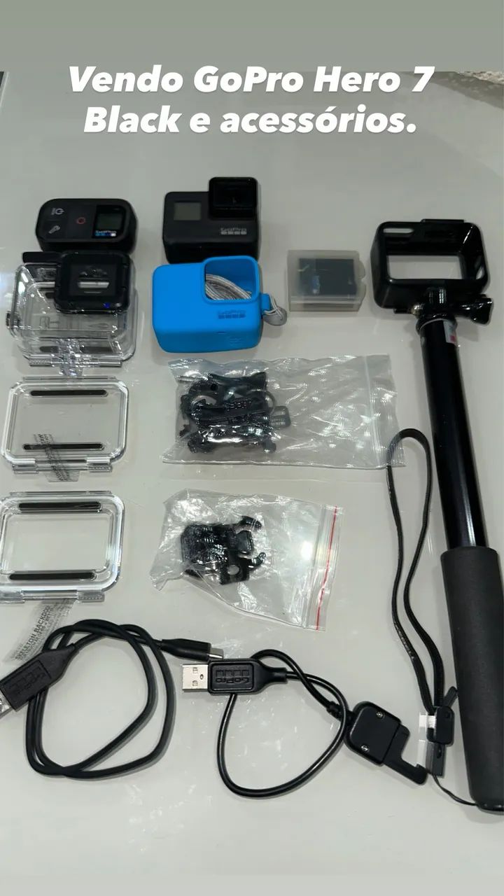 Câmera GoPro Hero 7 Black com Acessórios  - Foto 4